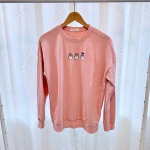 Black Sugar Totoro Anime Characters Logo Long Sleeve Sweater / Pullover